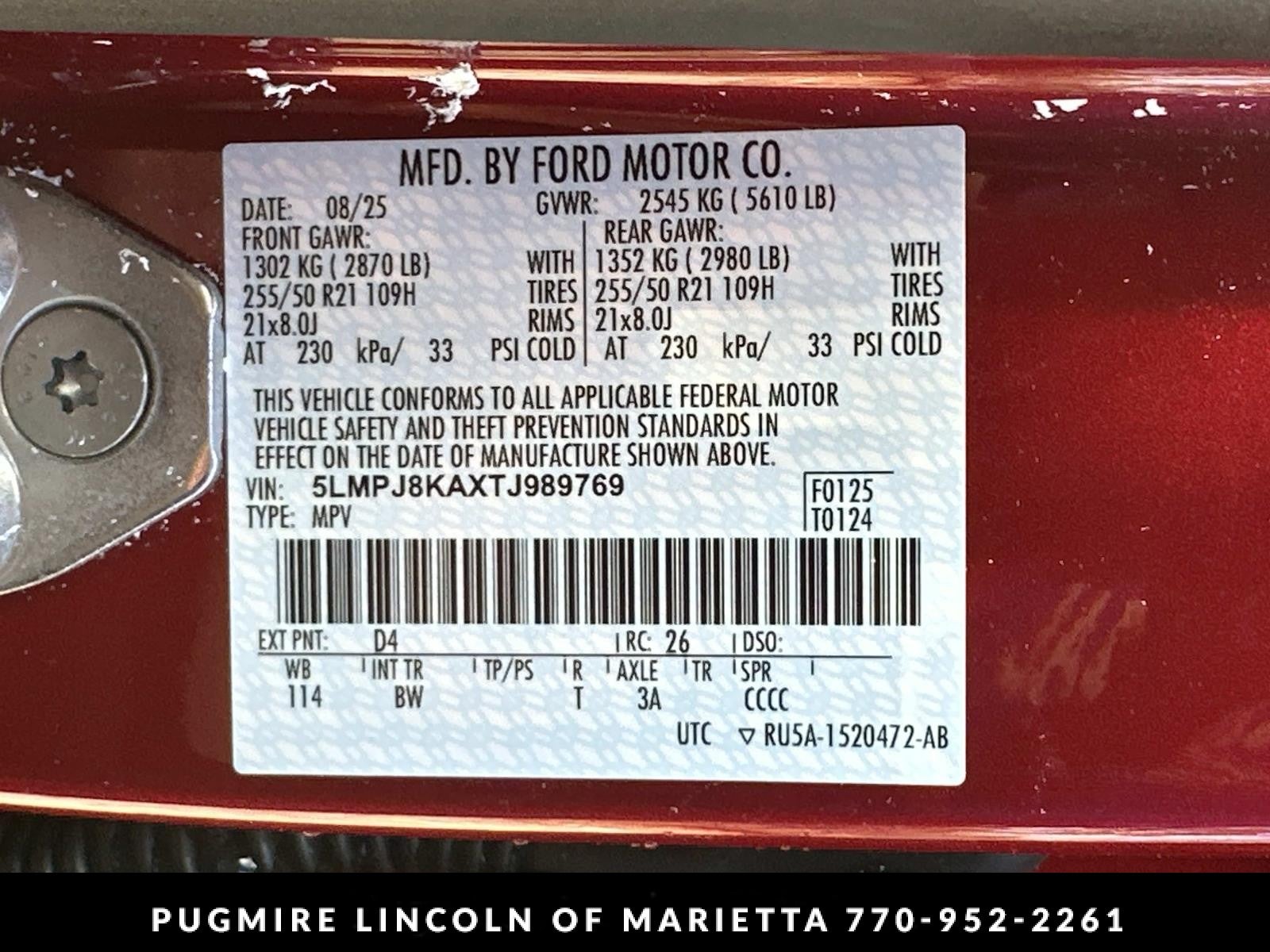 2026 Lincoln Nautilus Reserve