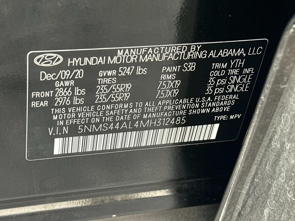 2021 Hyundai Santa Fe Limited