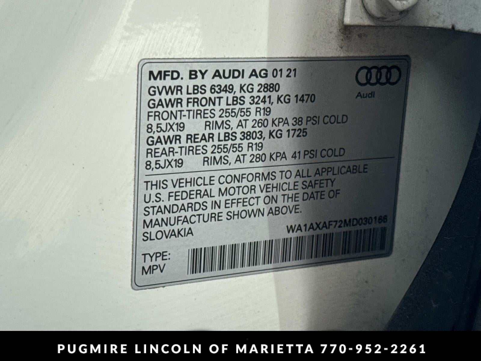 2021 Audi Q7 55 Premium quattro