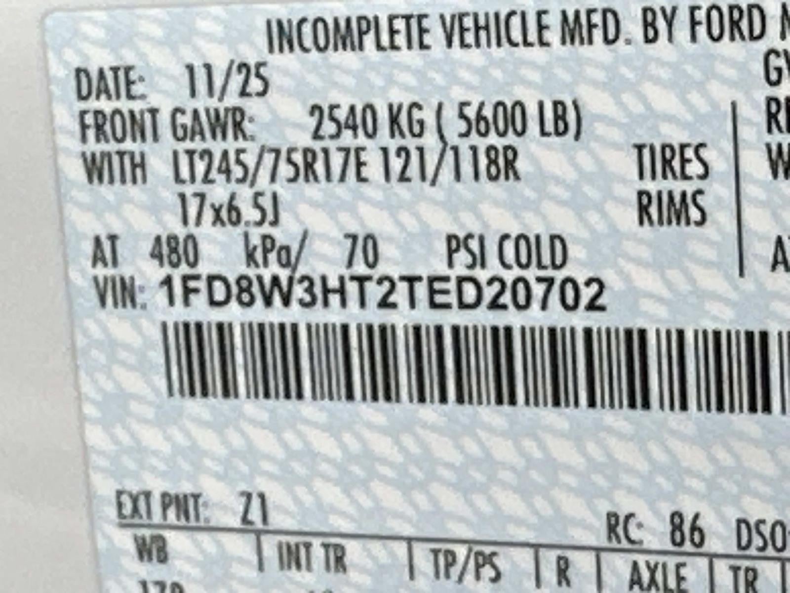 2026 Ford Super Duty F-350 DRW XL 4WD CREW CAB 179 WB 6