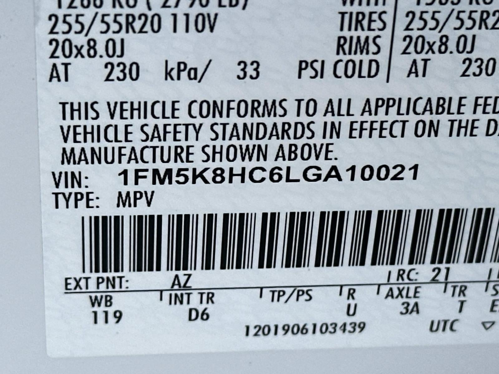 2020 Ford Explorer PLATINUM 4WD