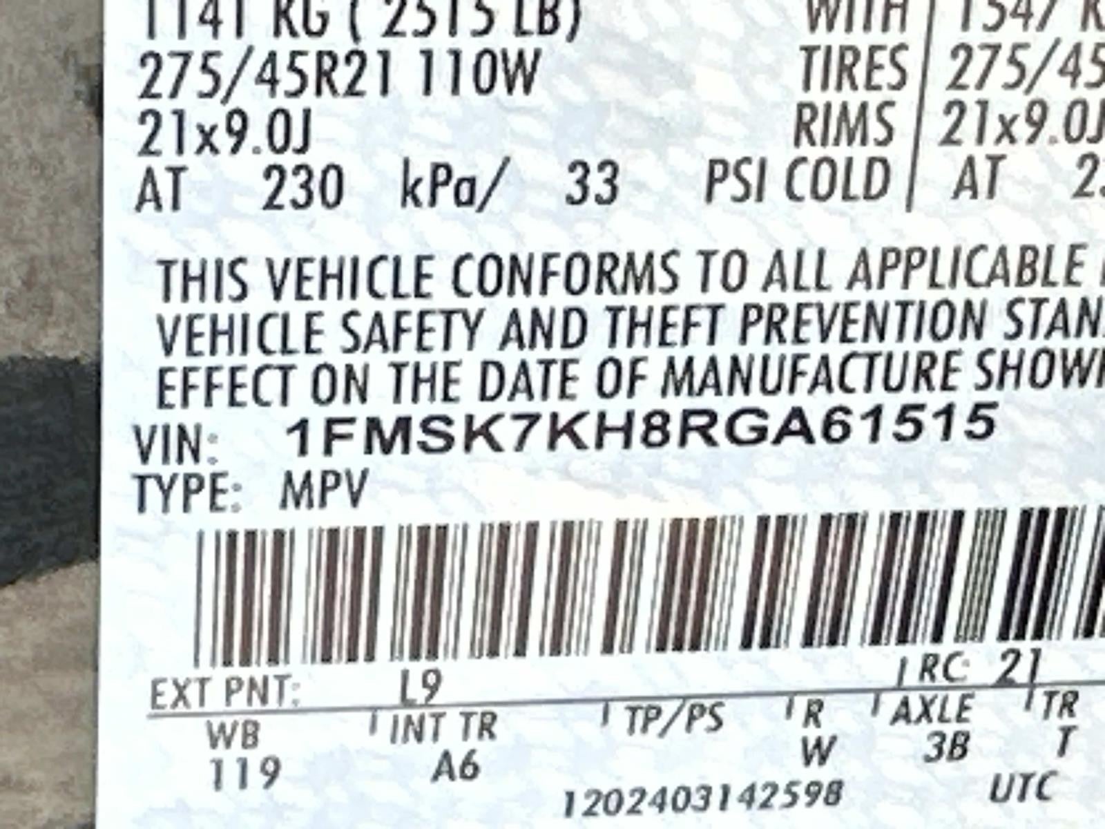 2024 Ford Explorer ST-Line