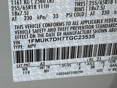 2026 Ford Explorer ACTIVE W/200A PKG RWD