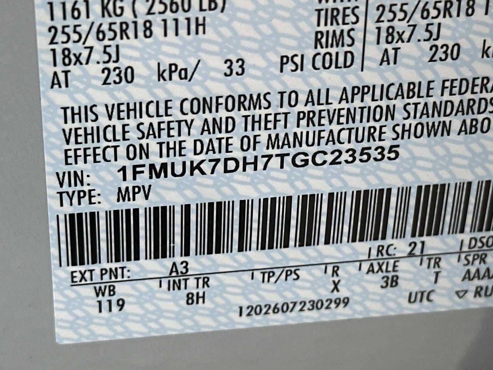 2026 Ford Explorer ACTIVE W/200A PKG RWD