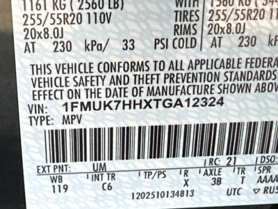 2026 Ford Explorer PLATINUM RWD