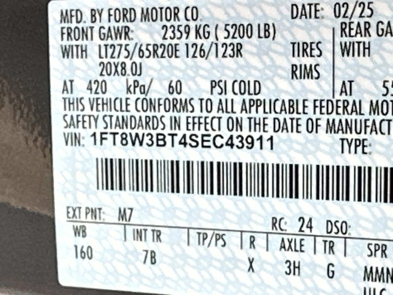 2025 Ford Super Duty F-350 SRW PLATINUM 4WD CREW CAB