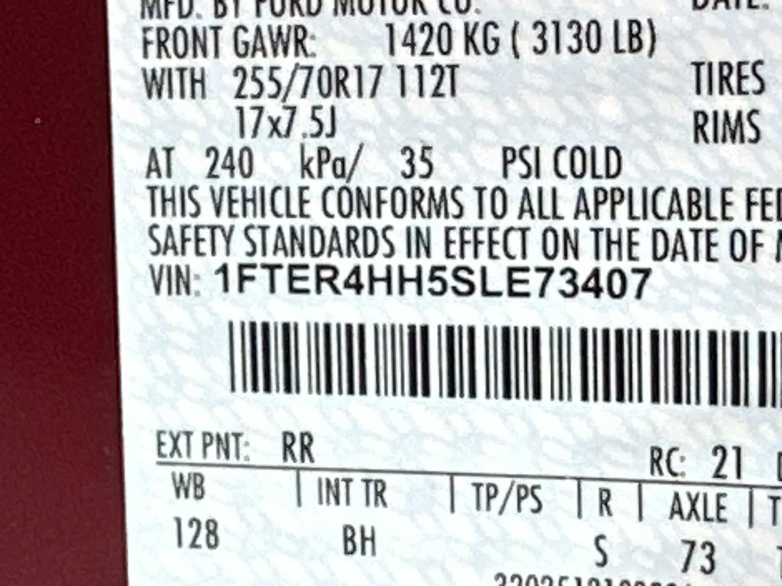 2025 Ford Ranger XLT 4WD SUPERCREW 5' BOX