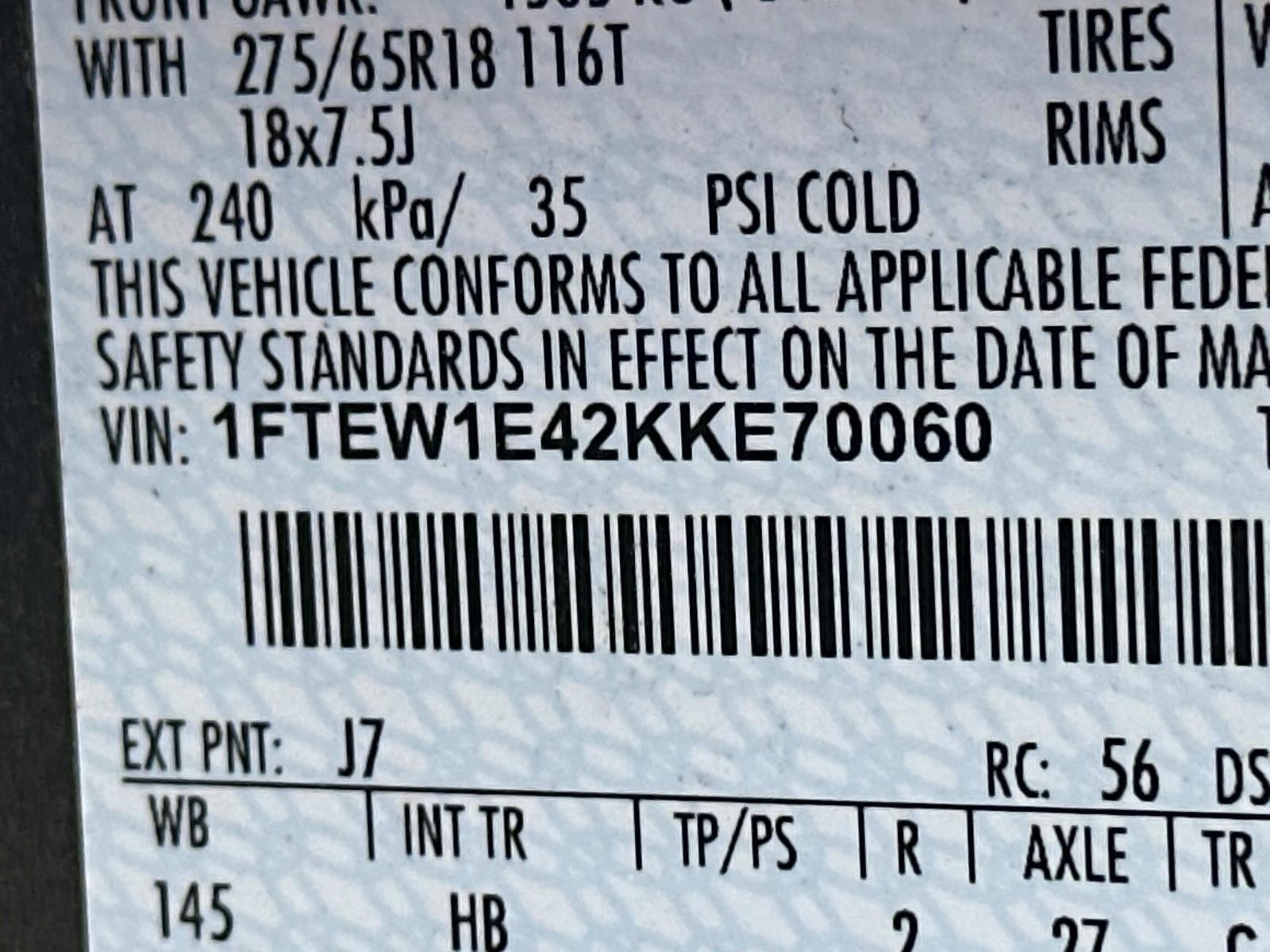 2019 Ford F-150 LARIAT 4WD SUPERCREW 5.5'