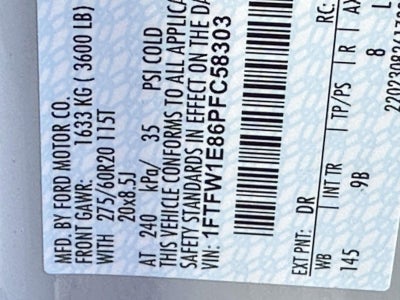 2023 Ford F-150 PLATINUM 4WD SUPERCREW 5.