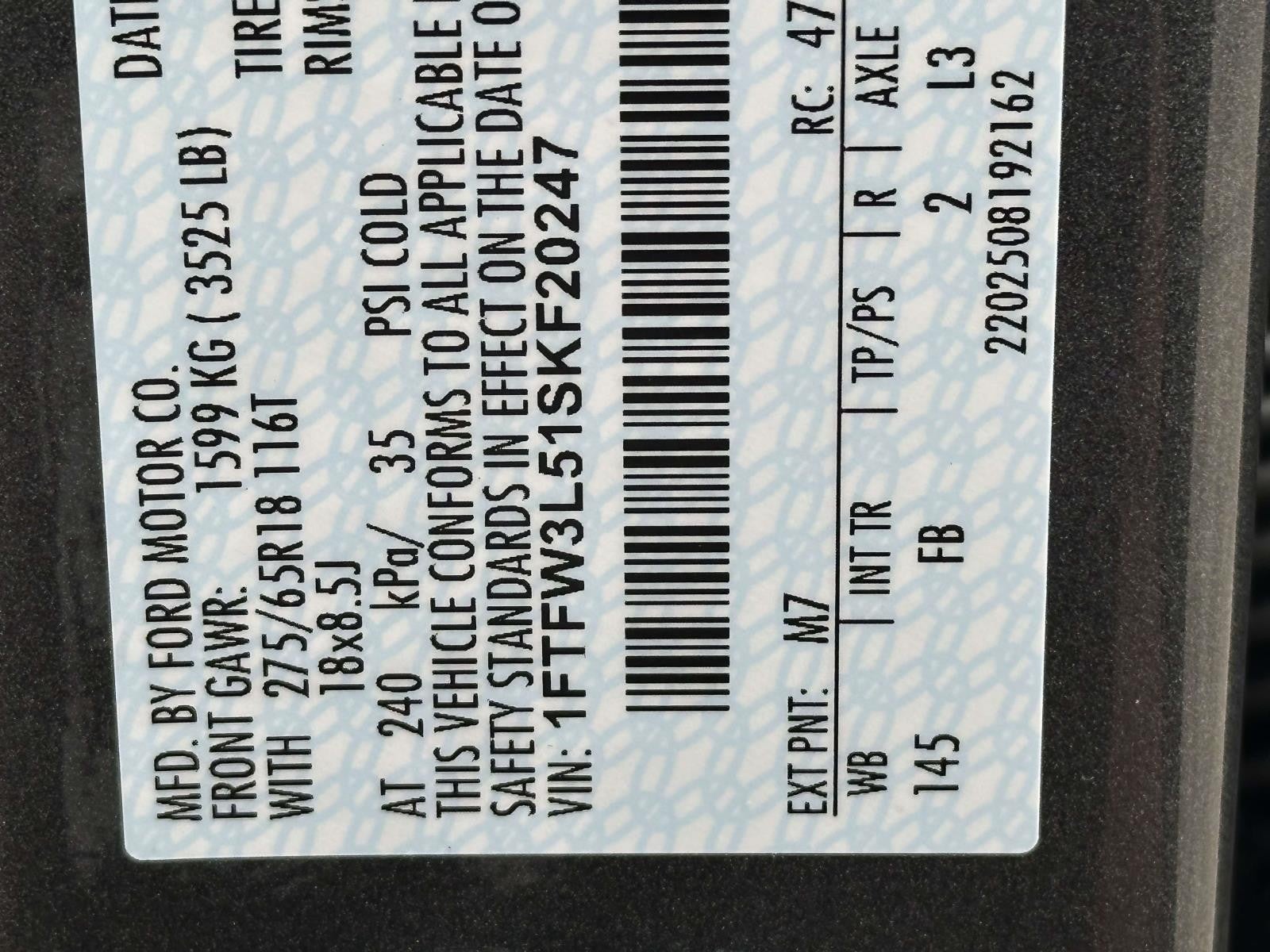 2025 Ford F-150 XLT 4WD SUPERCREW 5.5' BO