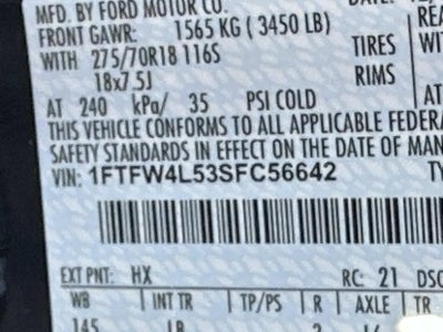 2025 Ford F-150 TREMOR 4WD SUPERCREW 5.5'