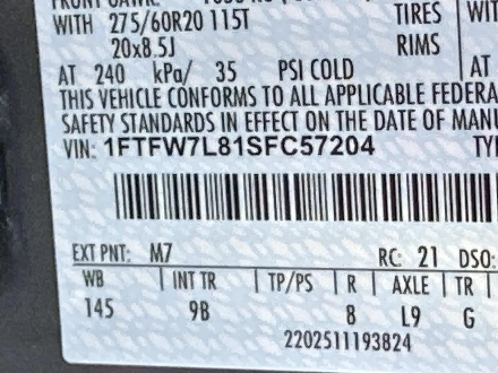 2025 Ford F-150 PLATINUM 4WD SUPERCREW 5.