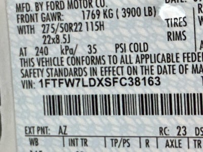 2025 Ford F-150 PLATINUM 4WD SUPERCREW 5.