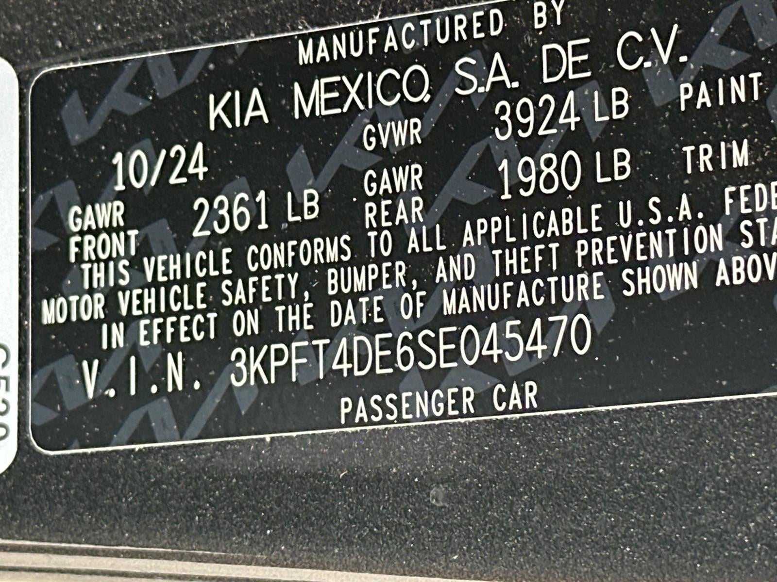 2025 Kia K4 LX