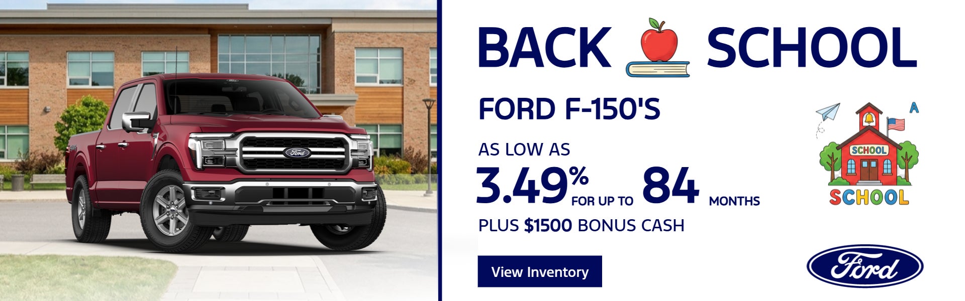 as low as 3.49% for up to 84 months plus $1500 bonus cash